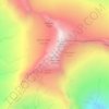 Sahale Mountain topographic map, elevation, terrain