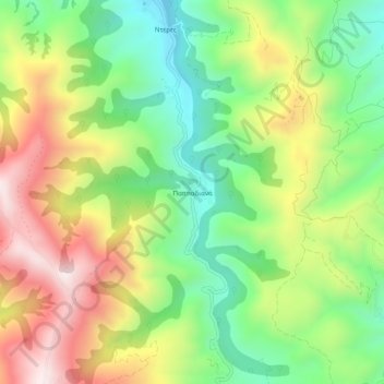 Pappadiana topographic map, elevation, terrain