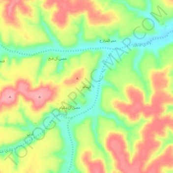 Ar Rammalah topographic map, elevation, terrain