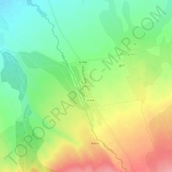 Sebeș topographic map, elevation, terrain