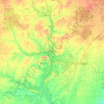 Stack Island topographic map, elevation, terrain