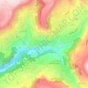 Hdayneh topographic map, elevation, terrain