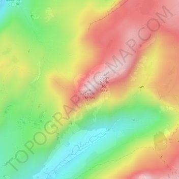 Cnicht topographic map, elevation, terrain