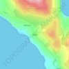 Hallin topographic map, elevation, terrain