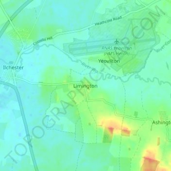 Limington topographic map, elevation, terrain