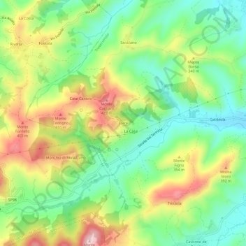Torre topographic map, elevation, terrain