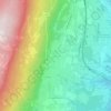 Vouvray topographic map, elevation, terrain