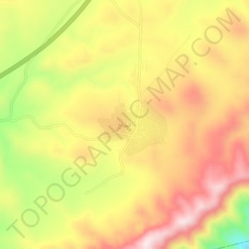 Al Marah topographic map, elevation, terrain