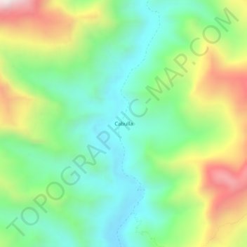 Cabulla topographic map, elevation, terrain