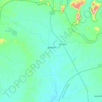 Sawat topographic map, elevation, terrain