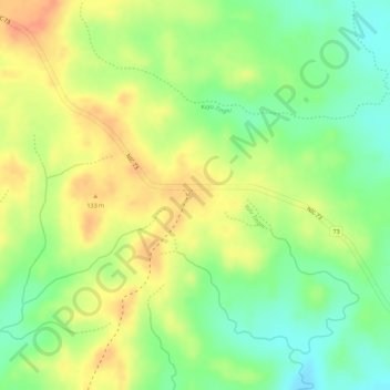 California topographic map, elevation, terrain