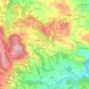 Pantano topographic map, elevation, terrain