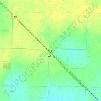 Roy topographic map, elevation, terrain