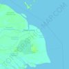 Pulau Kateman topographic map, elevation, terrain