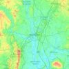 Worcester topographic map, elevation, terrain