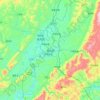 Longshan topographic map, elevation, terrain