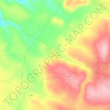 Balshun topographic map, elevation, terrain