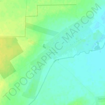 Piatykhatka topographic map, elevation, terrain