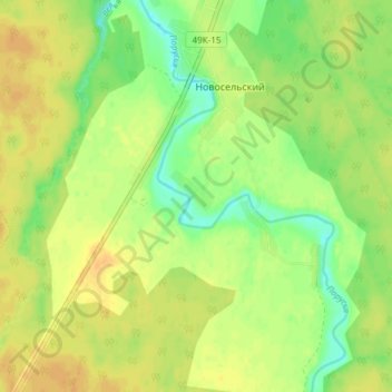 Маврино topographic map, elevation, terrain