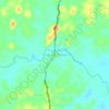 Tumbang Talaken topographic map, elevation, terrain