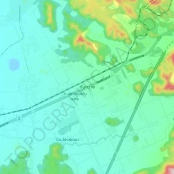 Thap Kwang topographic map, elevation, terrain