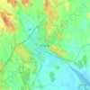 Köping topographic map, elevation, terrain