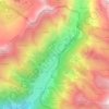 Les Cluots topographic map, elevation, terrain