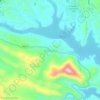 Haragama topographic map, elevation, terrain