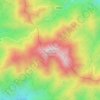Papoutsa topographic map, elevation, terrain