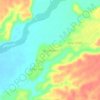 Suka Negara topographic map, elevation, terrain