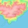 East Prawle topographic map, elevation, terrain