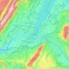 Ginebra topographic map, elevation, terrain