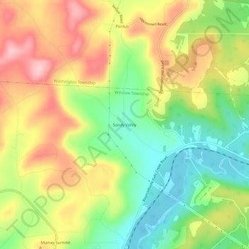 Sandy Valley topographic map, elevation, terrain