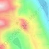 Cathedral Rock topographic map, elevation, terrain