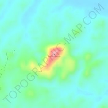 Bukit Berembun topographic map, elevation, terrain