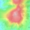 Clee Burf topographic map, elevation, terrain