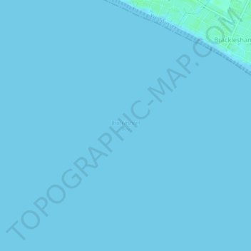 Bracklesham Bay topographic map, elevation, terrain