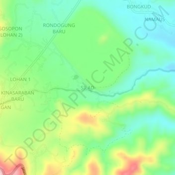 SILAD topographic map, elevation, terrain