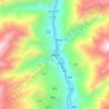 Bawang topographic map, elevation, terrain