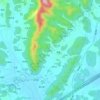西山 topographic map, elevation, terrain