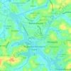 Battaramulla South topographic map, elevation, terrain