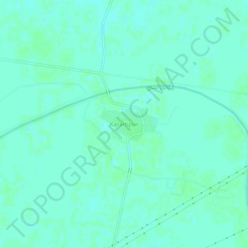 Karampur topographic map, elevation, terrain