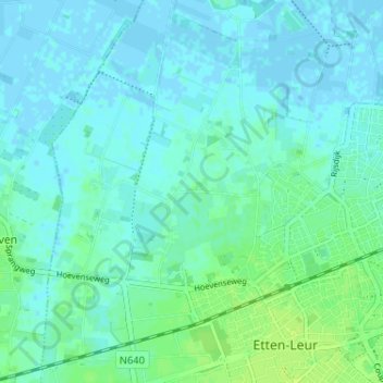 Goorstraat topographic map, elevation, terrain