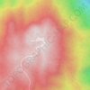 Doi Inthanon topographic map, elevation, terrain