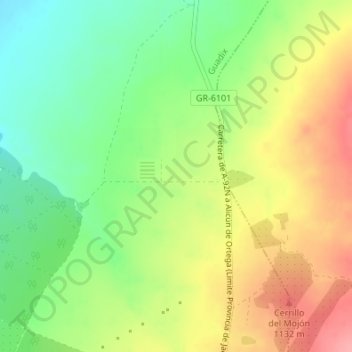 Almagrera topographic map, elevation, terrain