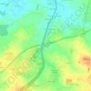 Grolleau topographic map, elevation, terrain