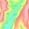 Rawridge topographic map, elevation, terrain