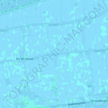 Oudebildtdijk topographic map, elevation, terrain