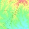 Chinú topographic map, elevation, terrain