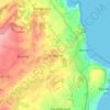 Tynygongl topographic map, elevation, terrain